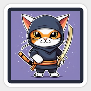 ninja kitten Sticker